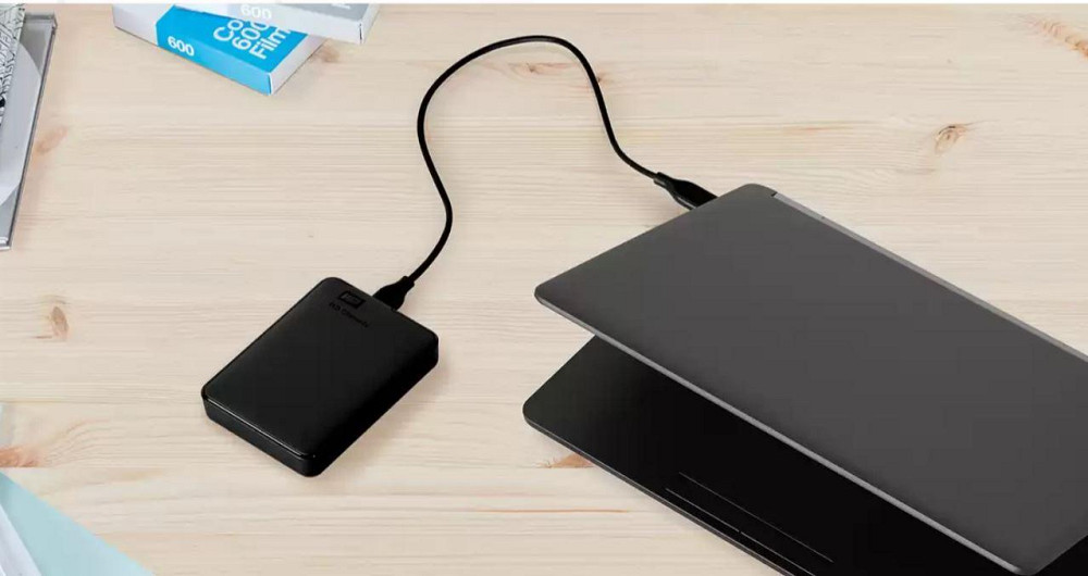 Зовнішній жорсткий диск 2.5" USB 1.0TB WD Elements Black (WDBUZG0010BBK-WESN) Чорний Харків - фото 14