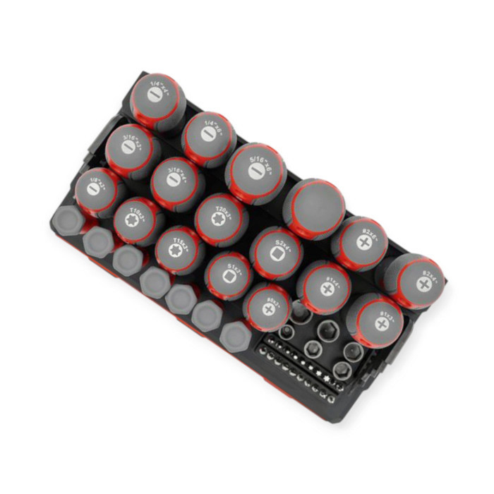 Набор отверток и бит, шестигранники, головки 114 шт с подставкой-органайзером Мукачево - изображение 7