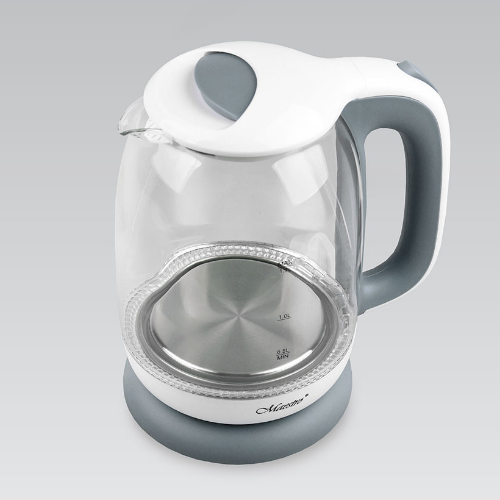 Електрочайник 1,7л 1850-2200W скло (диск) сірий MR-056-GREY Maestro Житомир - фото 2
