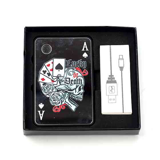 Запальничка USB "POKER" зі світлодіодним ліхтариком Рівне