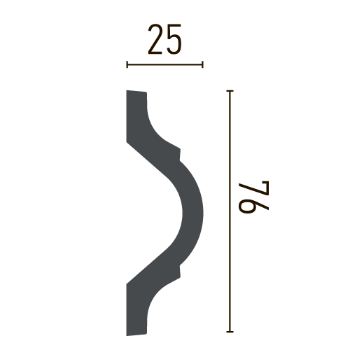 Молдинг полиуретановый гладкий Gaudi Decor CR 691 Днепр