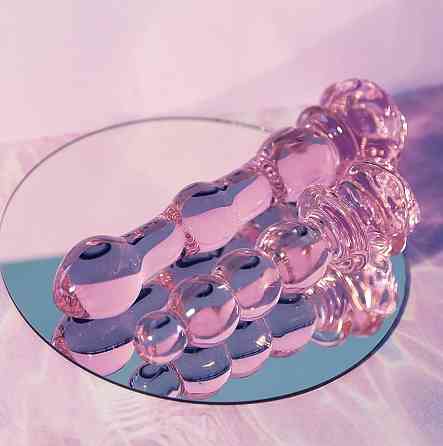 Фалоімітатор ялинка зі скла Dream Toys Glaze Glass у формі бутона троянди Sex Aura Київ
