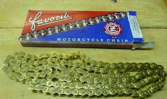 Ланцюг трансмісії 428-128H Zongshen ZS125/150GY, ЯВА, ІЖ, МУРАВЕЙ (жовта) (ЧЕХІЯ) VCH Київ