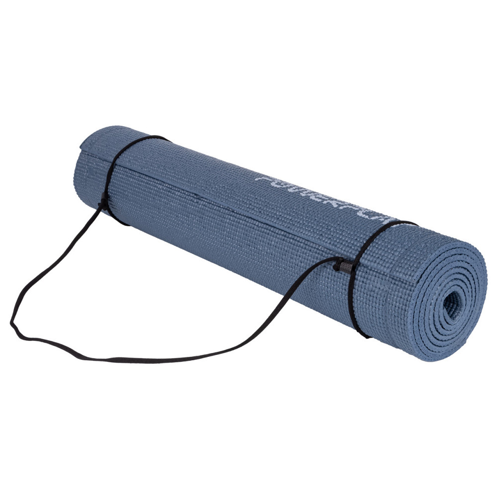 Килимок для йоги та фітнесу PowerPlay 4010 PVC Yoga Mat Темно-синій (173x61x0.6) Луцьк - фото 5