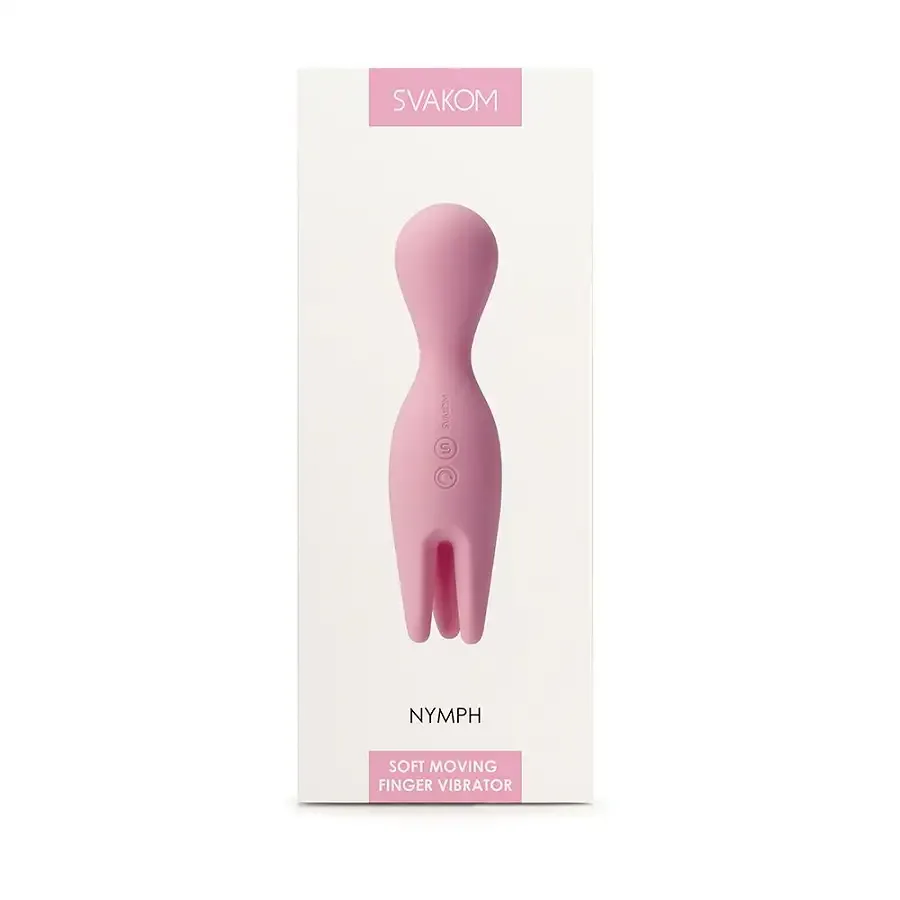 Подвійний вібратор для чутливих зон Svakom Nymph Pale Pink Львів - фото 7