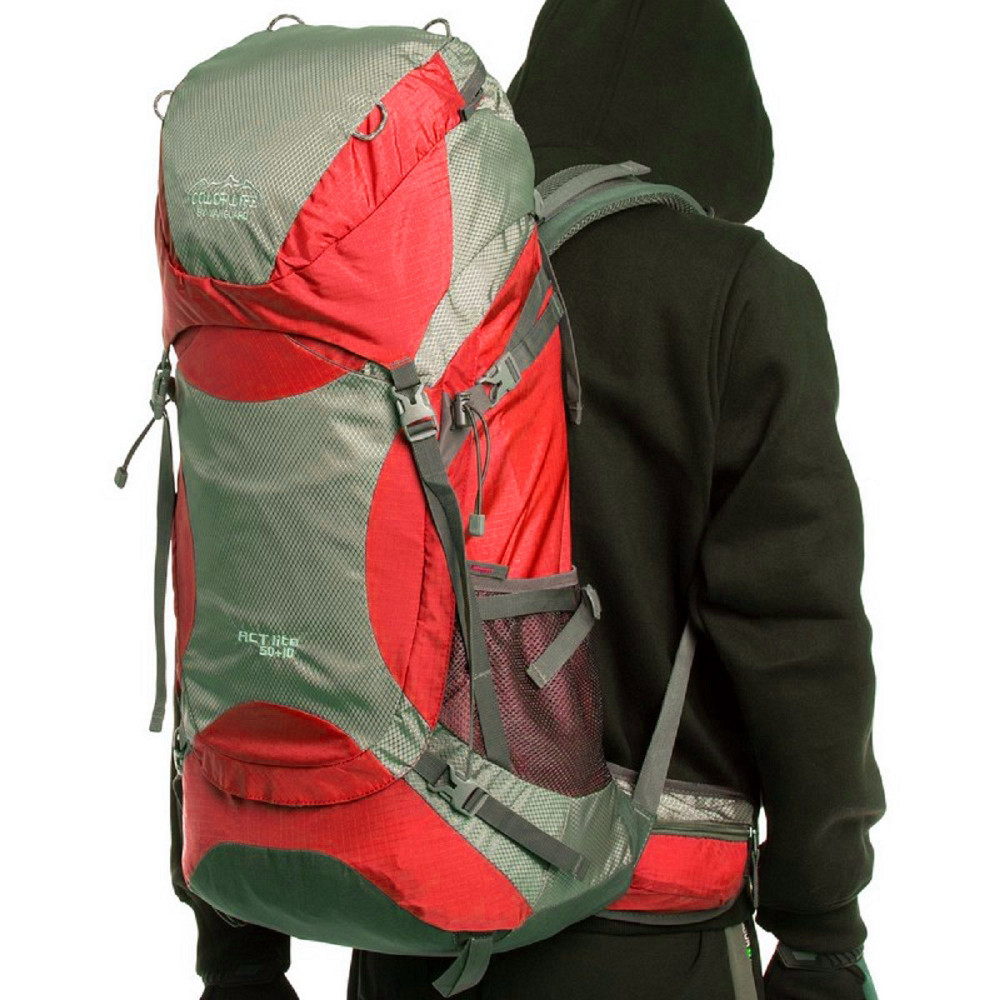 Рюкзак туристичний каркасний COLOR LIFE 174 60л нижній вхід червоний Київ - фото 10