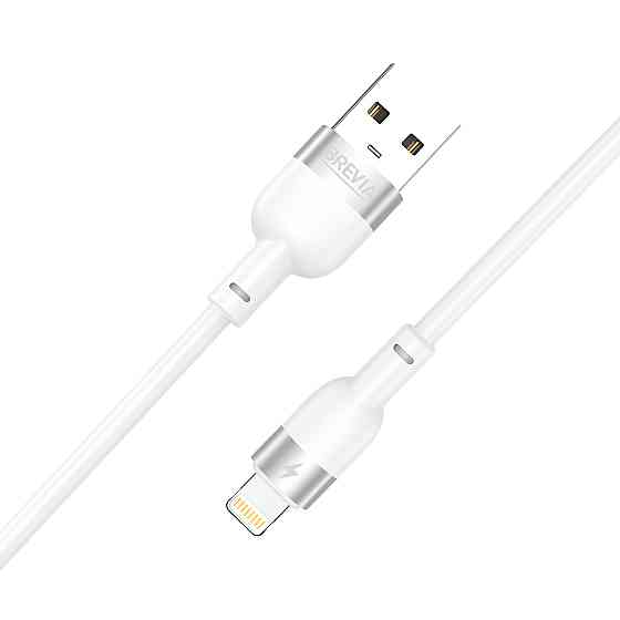 Кабель Brevia USB to Lightning 2,4А 1,2м, білий box (52120WULC1) Львів