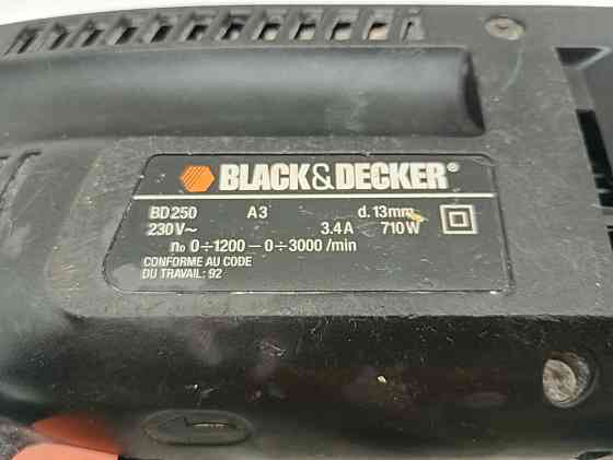 Ударний дриль Black Decker BD250 (Б клас) Луцьк