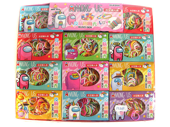 Резиночки для плетение браслетов большой набор Among Us 24 упаковки Киев - изображение 1