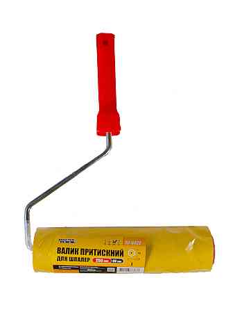 Валик притискний для шпалер MASTERTOOL 58/250 мм Ø 8 мм з ручкою 92-6425 Коломыя