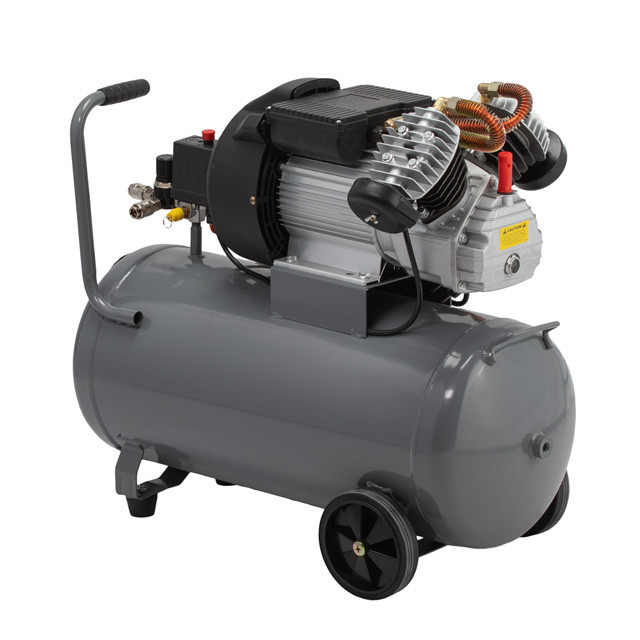 Компресор, 50 л, 3,0 кВт, 220 В, 10 атм, 420 л/хв, 2 циліндри, 93 дБ INTERTOOL PT-0007 Київ - фото 4