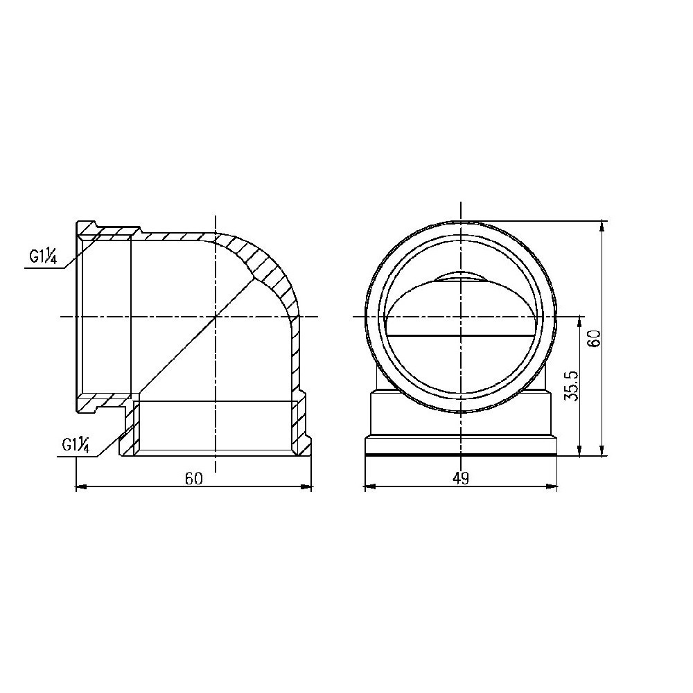 Куточок Thermo Alliance Forte 1" 1/4 ВВ SF36832 Київ - фото 2
