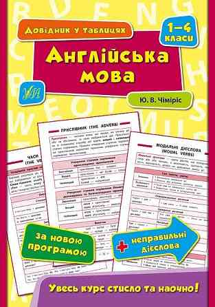Книга Довідник у таблицях. Англійська мова. 1–4 класи, шт Киев