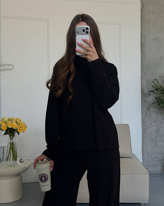 Жіночий стильний повсякденний костюм двійка якісний турецький кулір Одеса - фото 2