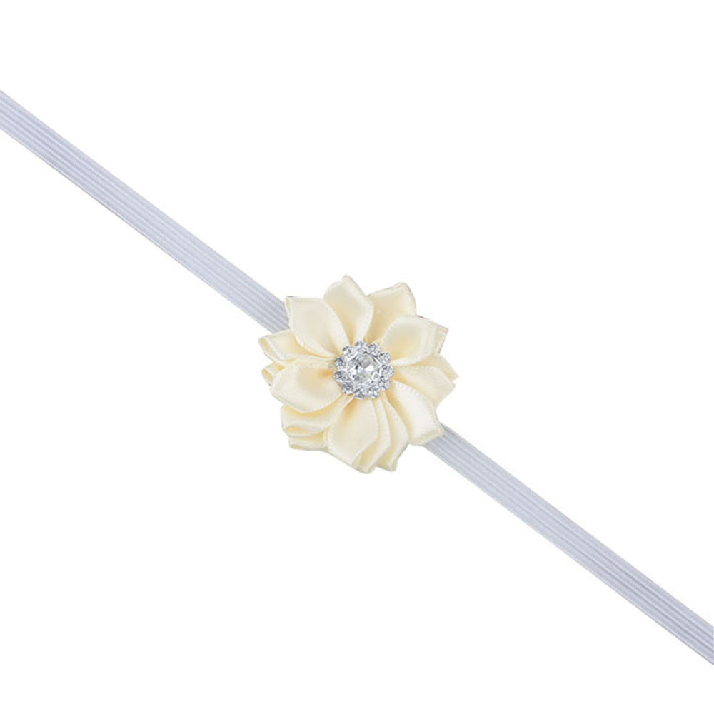 Повязка на голову для девочки от 0 до 1 года белая Киев - изображение 2