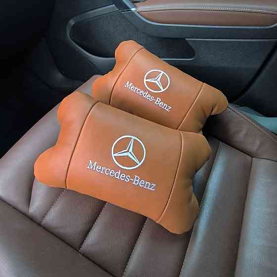 Декоративна подушка підголівник Mercedes-Benz, Подушка підголівник для водія, Автоподушки з логотипом ZX-74 Львів