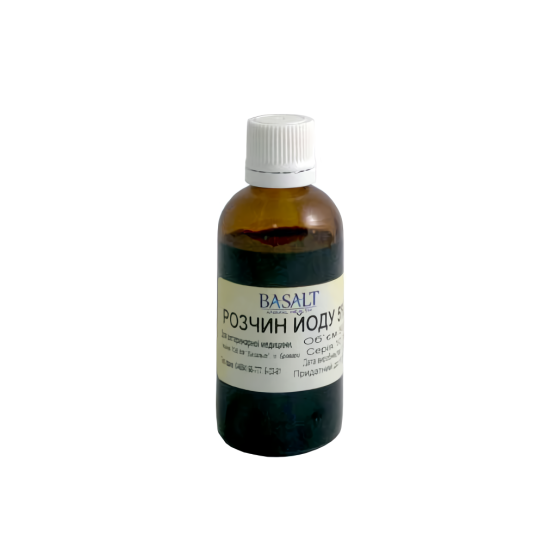 Розчин йоду 5% 50 мл Базальт Вінниця