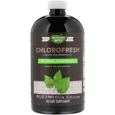 Трави Nature&apos;s Way Рідкий Хлорофіл, Liquid Chlorophyll, (м&apos;ятний смак), 473 мл (NWY03501) Вінниця