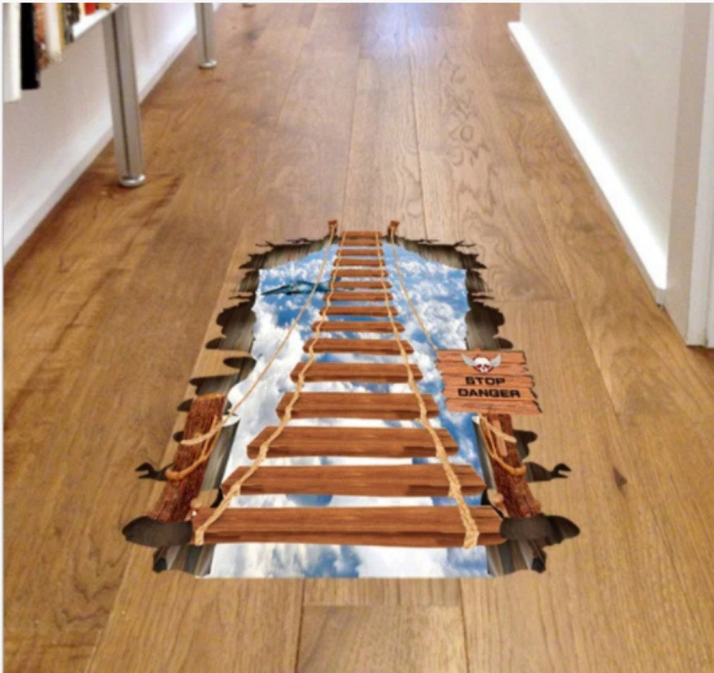 Интерьерная наклейка Деревянный мост 3D Киев - изображение 7