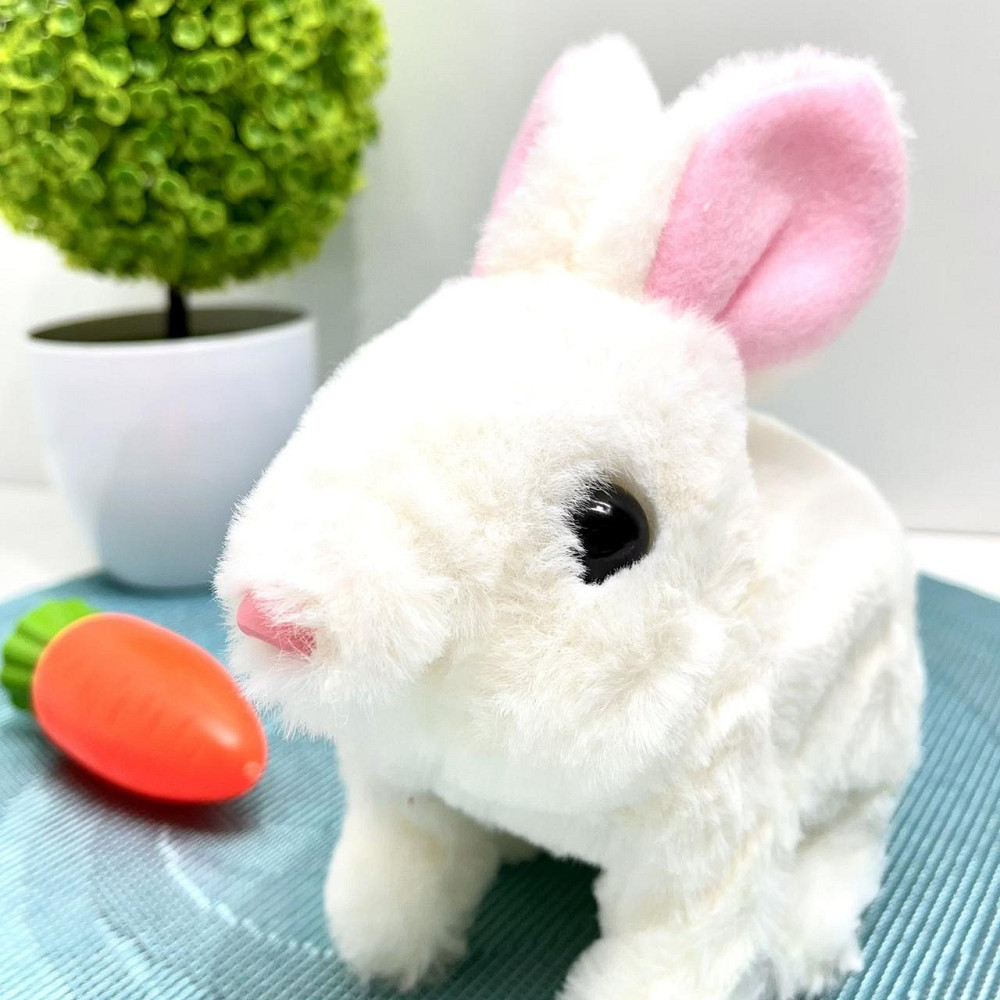 Кролик інтерактивний у рюкзаку Білий (777-23A) Чернигов - изображение 6