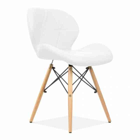 Стілець Стар м'який екошкіра біла Днепр