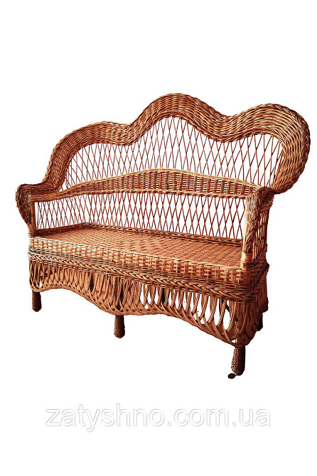 Диван из лозы кофейный удобный Киев - изображение 6