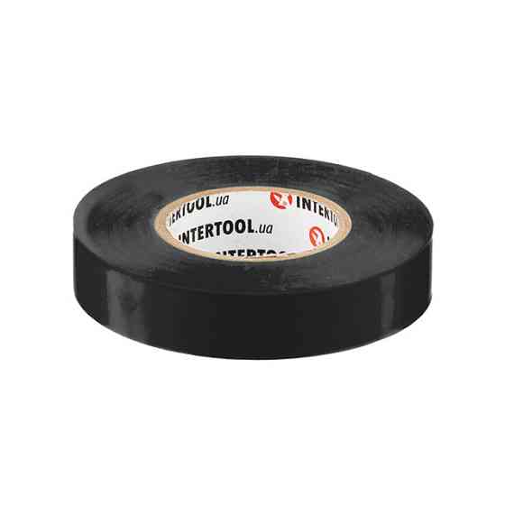 Стрічка ізоляційна 0.15мм*17мм*25м чорна INTERTOOL IT-0026 Киев