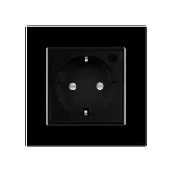 Розумна розетка ZigBee з заземленням Livolo чорний (VL-FCTC16AZ-2BP) Коломыя