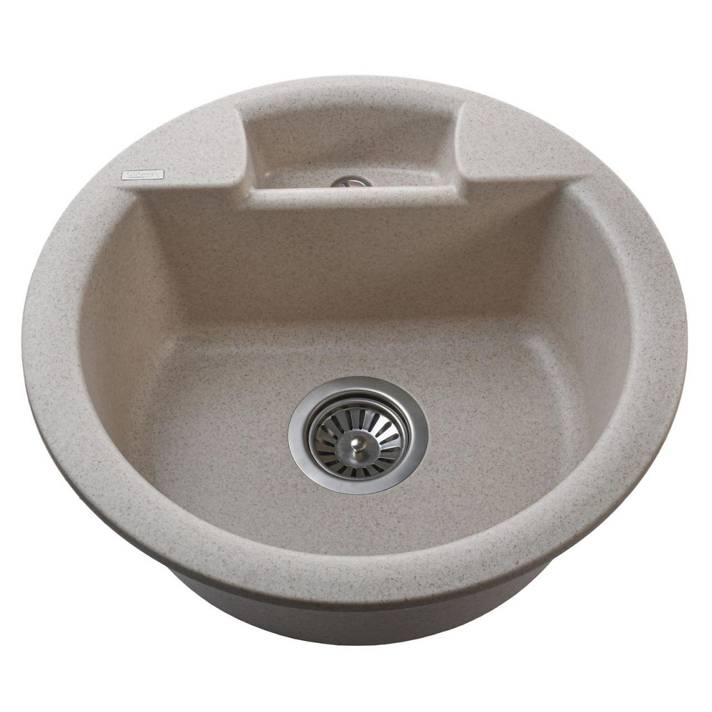 Гранитная мойка Globus Lux GURON песчаный 480мм-А0004 (000009386) Киев - изображение 2