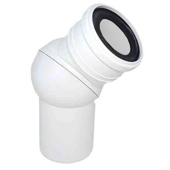 Коліно універсальне Waterstal WC Ø110 45°/90° (000018050) Київ