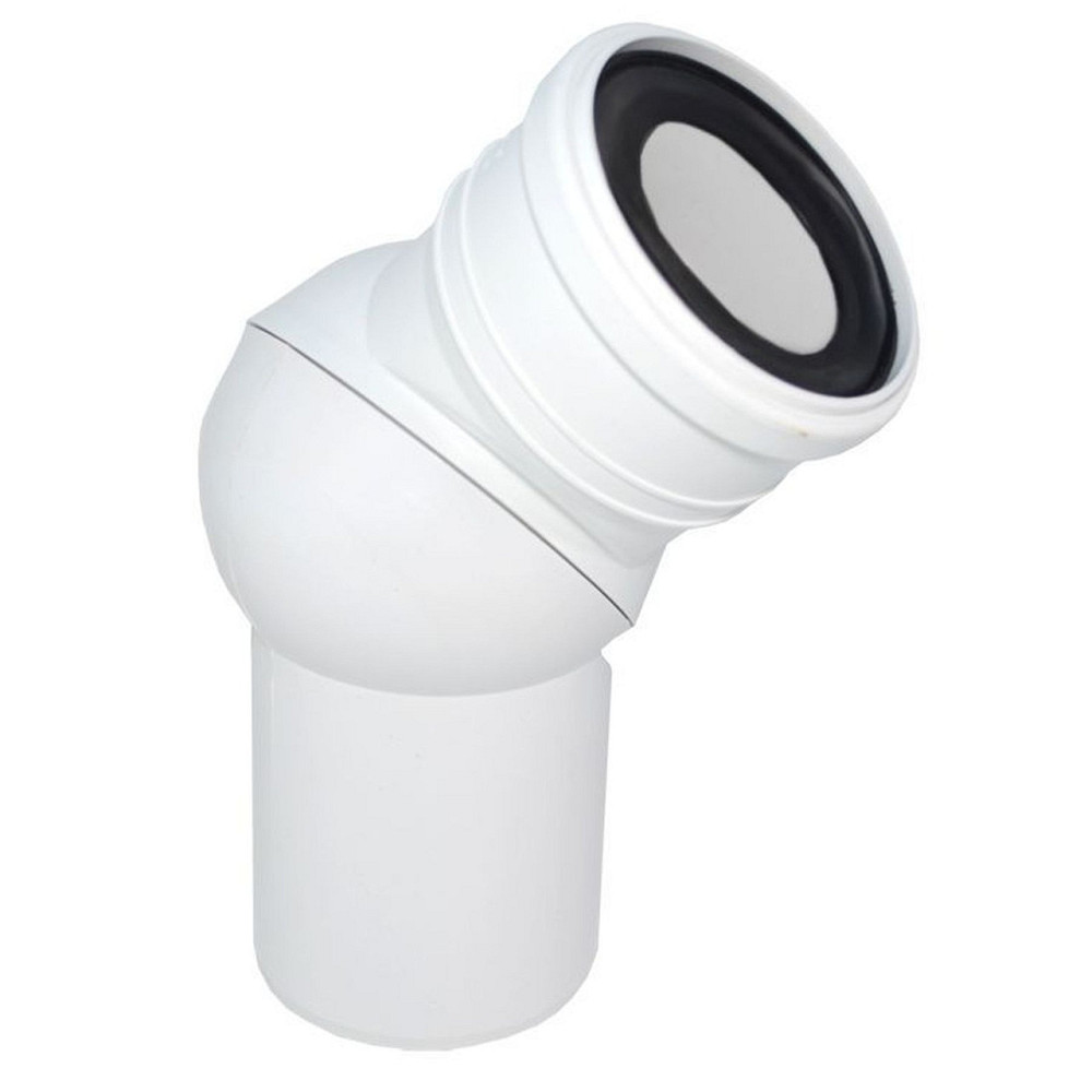 Коліно універсальне Waterstal WC Ø110 45°/90° (000018050) Київ - фото 1