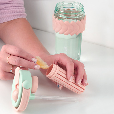 Пляшка для води Kite 900 мл м'ятно-рожевий (K25-1231-3) Вінниця - фото 6