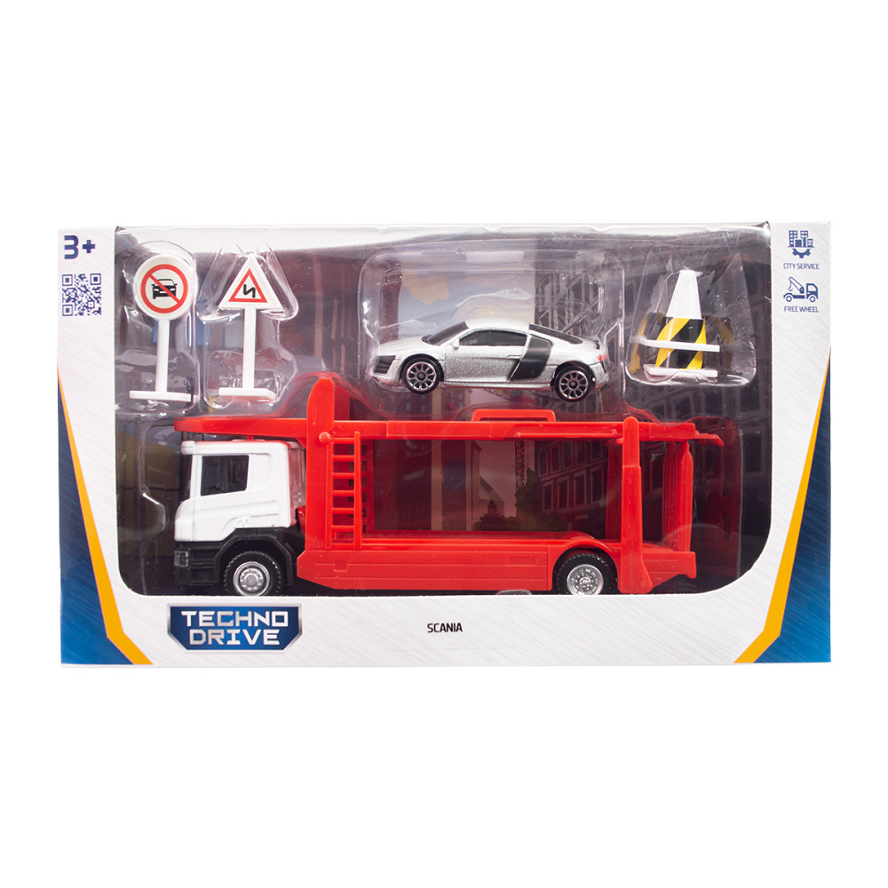 Ігровий набір – Автоперевізник Scania (автоперевізник, машина, аксес.) Дніпро - фото 5