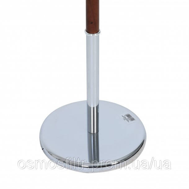 Вішак для одягу Axentia Годіва підлоговий з полицею для телефона сталь дерево хром Н 108 см (282181) Київ - фото 4