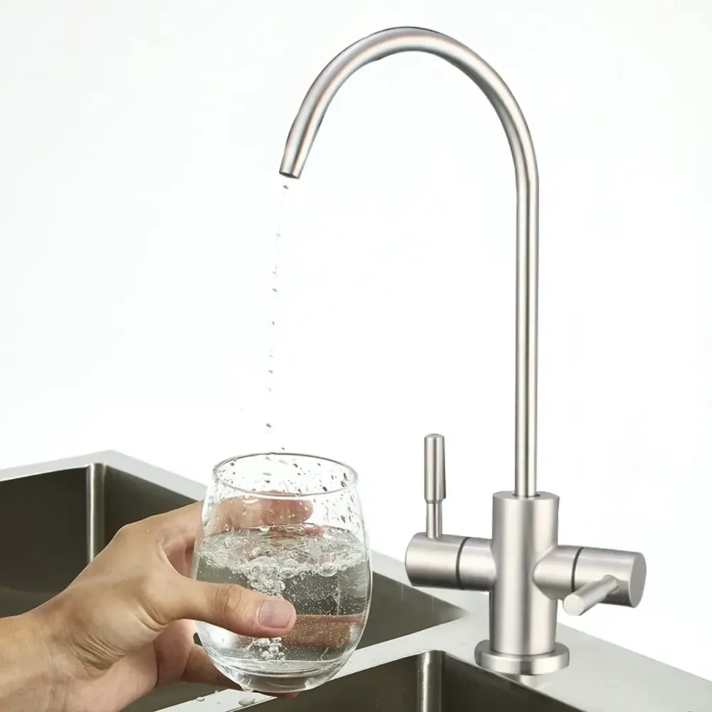 Кран для питної води MIXXUS MONO-08.SUS FILTER подвійний з нерж. сталі (MI6563) Чернівці - фото 3