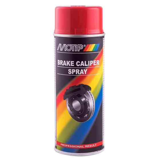 Емаль для супортів та гальмівних барабанів Motip Brake Caliper Spray червона аерозоль 400мл Львів