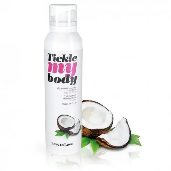 Масажна піна Love To Love TICKLE MY BODY COCONUT (150 мл) зволожувальна Львів