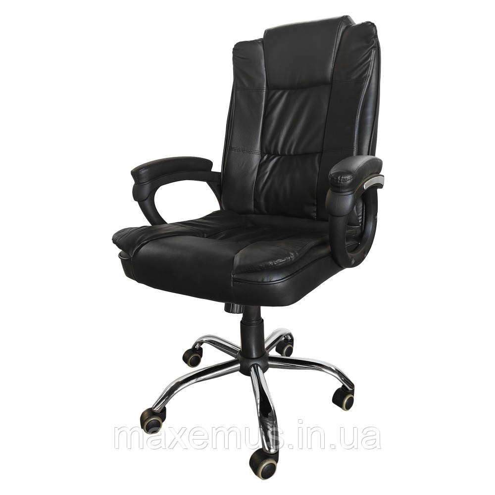 Кресло офисное Bonro B6-1 2 черное на колесах компьютерное операторское кресло экокожа для дома и офиса Мостиска - изображение 12