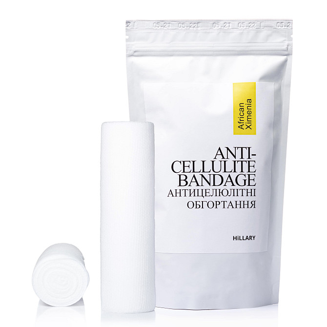 Набір Антицелюлітні обгортання + рідина з олією ксименії Anti-cellulite African Ximenia (6 процедур) Hillary Вінниця - фото 7