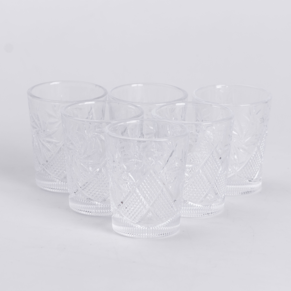 Yiwu Набір стопок 6 штук 50 мл скляні HP-19-133 Коломия - фото 4