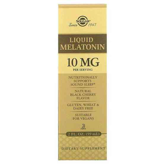 Мелатонін Solgar Melatonin 10 мг 59 мл Чорна вишня Київ