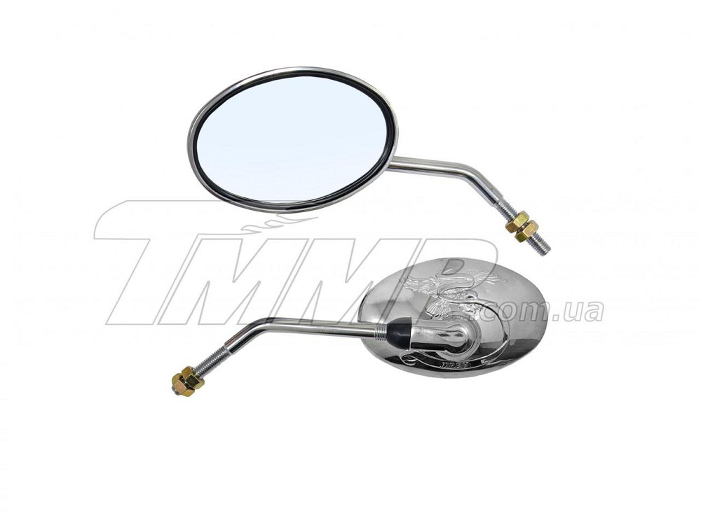 Дзеркала мото овальні (хром, 8mm) Мукачево - фото 1
