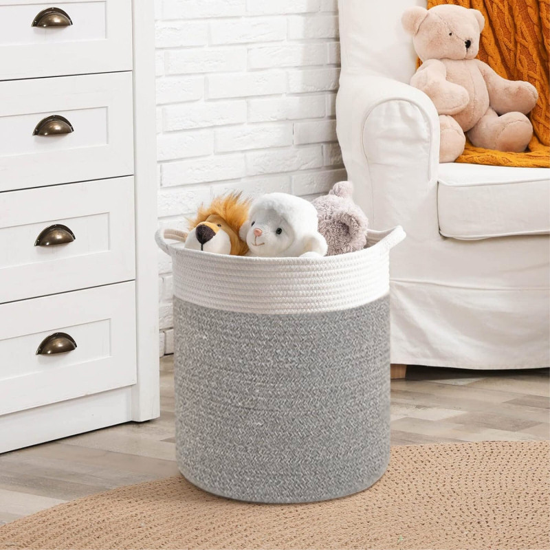 Корзина Органайзер Lovely Svi для хранения белья или игрушек 35 х 41 см Серый Киев - изображение 2