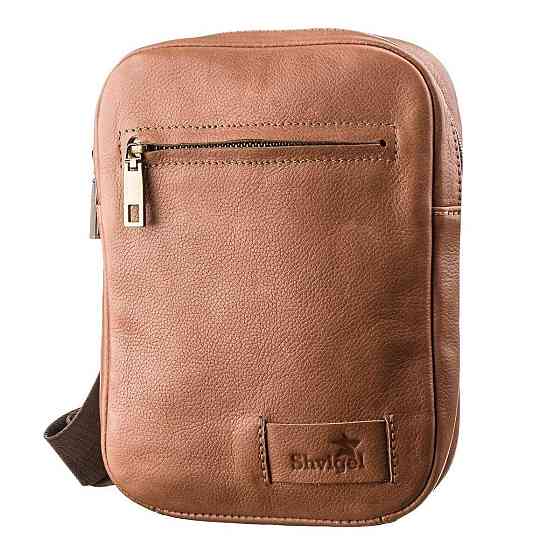 Чоловіча шкіряна сумка SHVIGEL 19104 Руда Київ