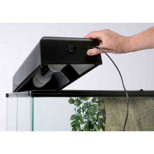 Світильник ExoTerra для тераріумів Compact top для ультрафіолетових ламп пластик метал E27 30х9х15 см Київ