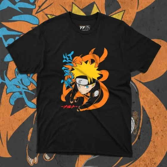 Футболка мужская с принтом Наруто Дев'ятихвостий Размер 48 Anime0309 Днепр