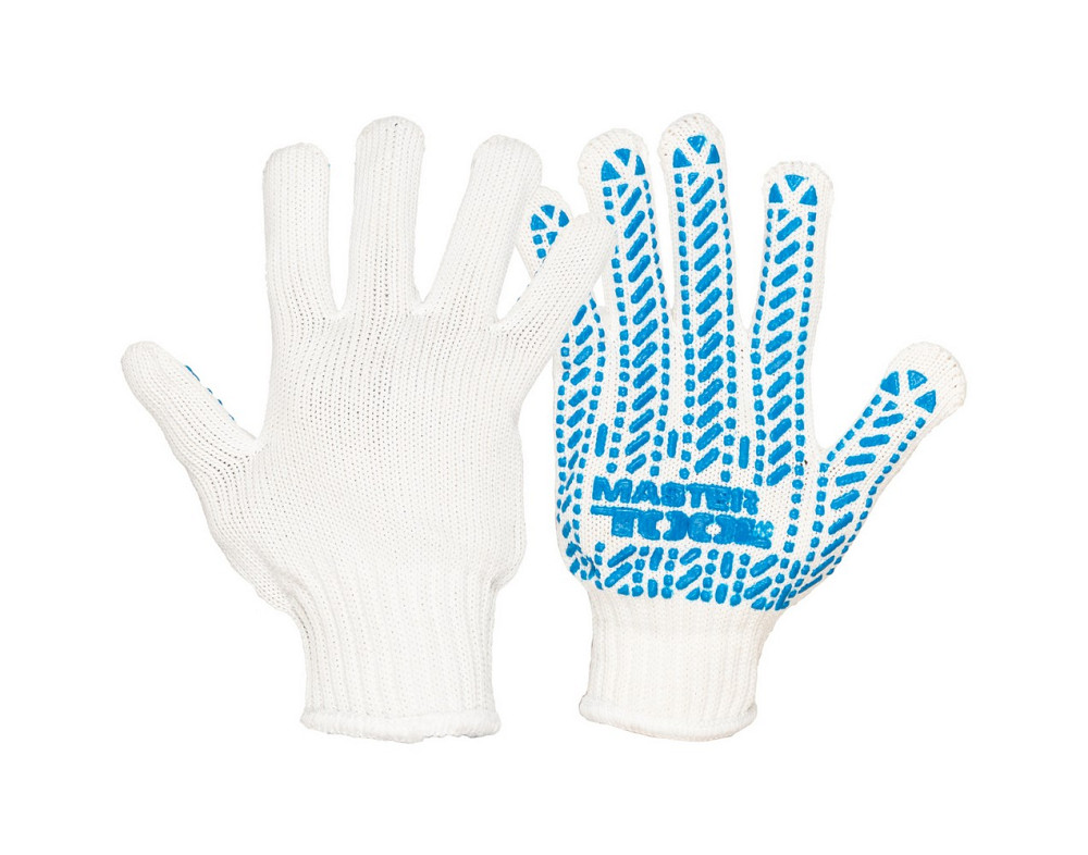 MASTERTOOL Рукавички трикотажні MASTERTOOL MASTER ПВХ-візерунок 60% бавовна/40% поліестер 7 кл Коломия - фото 2