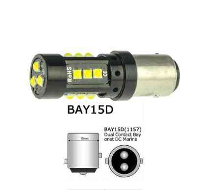 Лампочка 12-32V з велик. цок. 15LED 2-х конт. S25-078 3030-15 500Lumen Винница