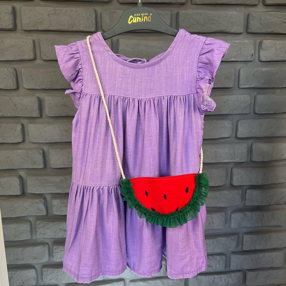 Дитяча Сукня з Сумочкою Cumino Turkey Фіолетова 4 роки (98-104см) Київ - фото 1
