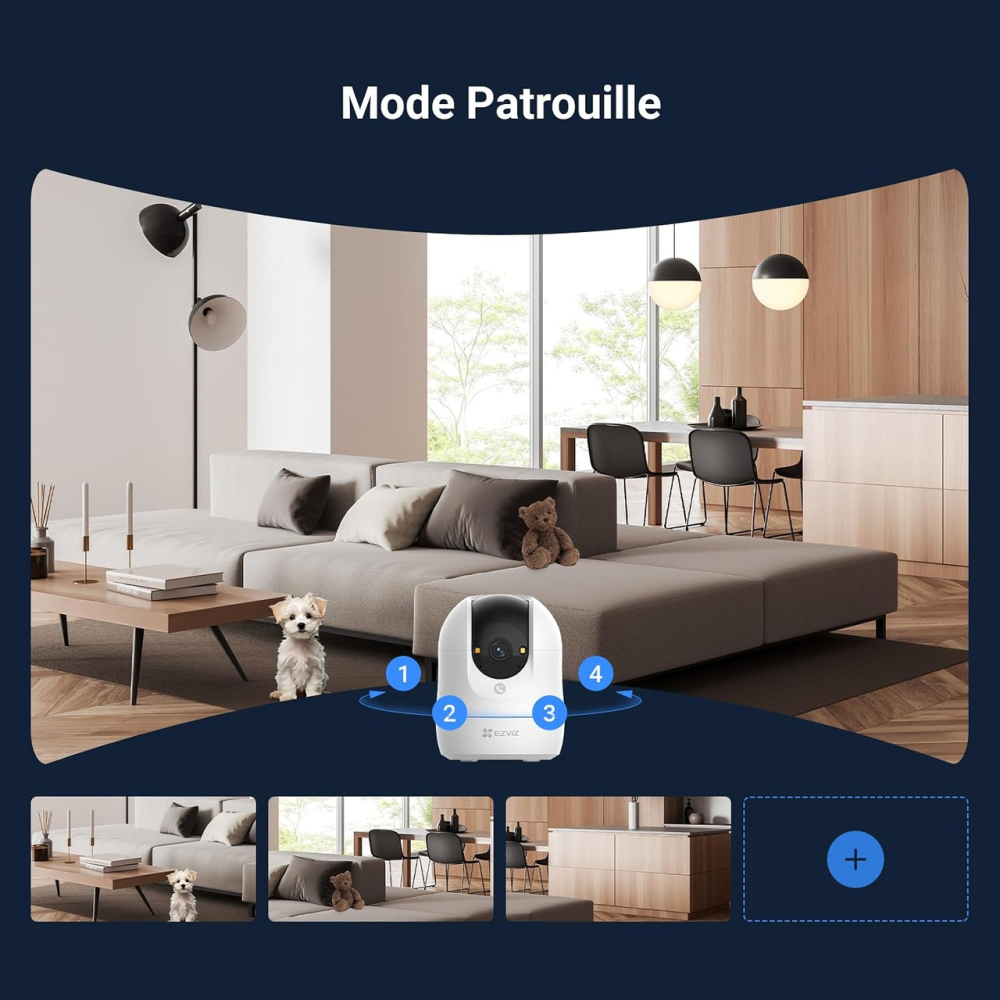 IP-камера EZVIZ C6N G1 4K Wi-Fi 2.4/5 ГГц, 360°, AI виявлення людей і тварин, кольорове нічне бачення, WDR, Alexa Київ - фото 9